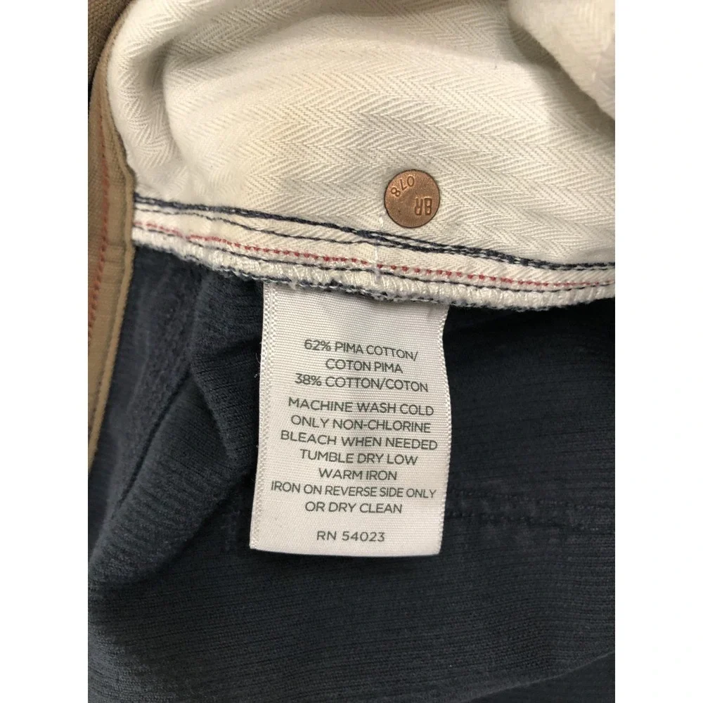 Banana Republic Corduroy Pants Mens 34x30 (Tag 33x30) Navy Blue Straight *Flaw